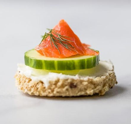 Smoked Salmon Cucumber Tea Sandwiches | 25 Units