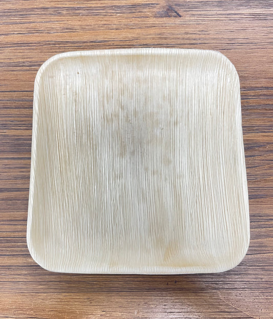 Palm Leaf Plates Disposable Bamboo Plates 10" | 24 Pcs