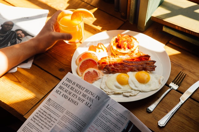 Traditional American Breakfast